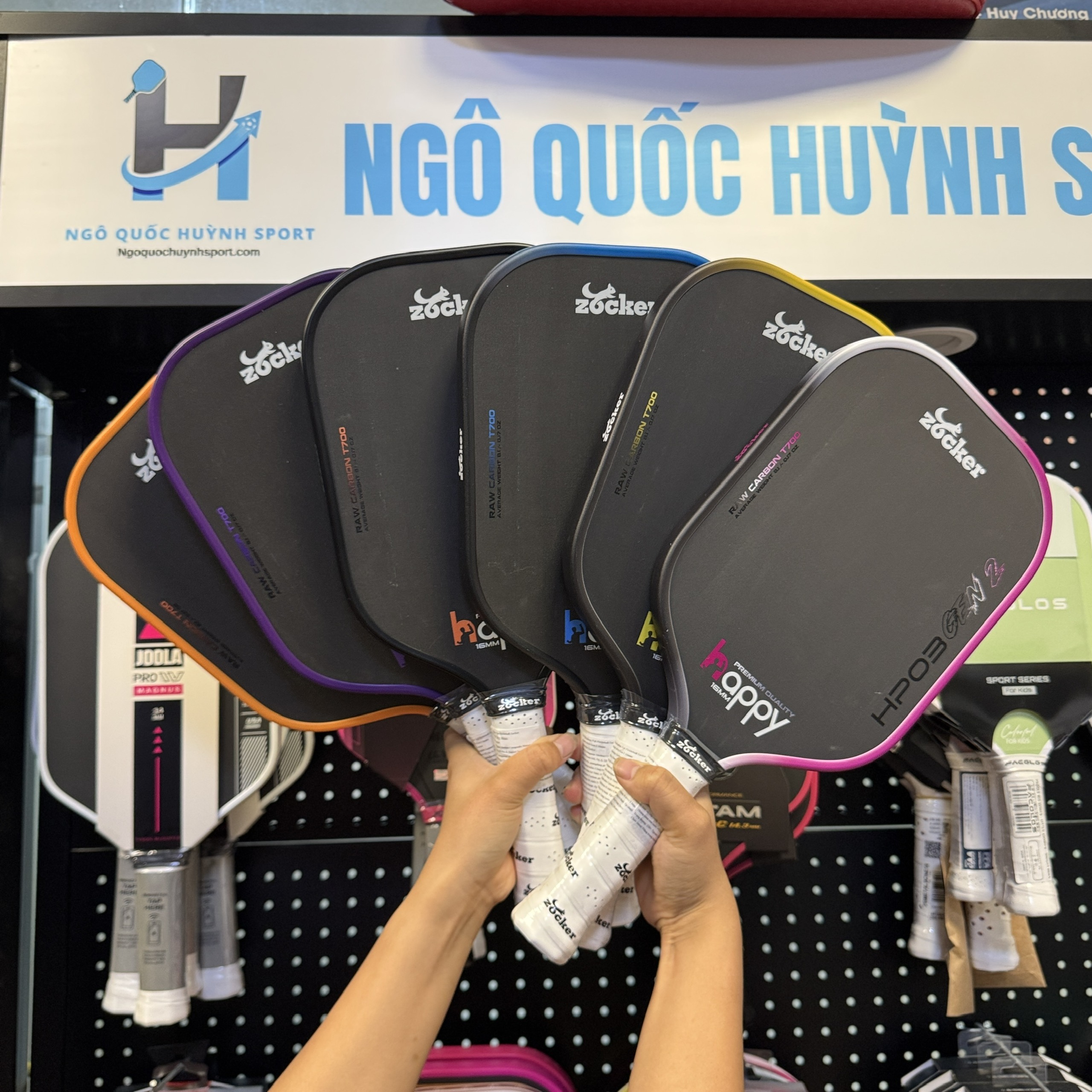 Vợt Pickleball Zocker Happy HP3 Gen 2 16mm