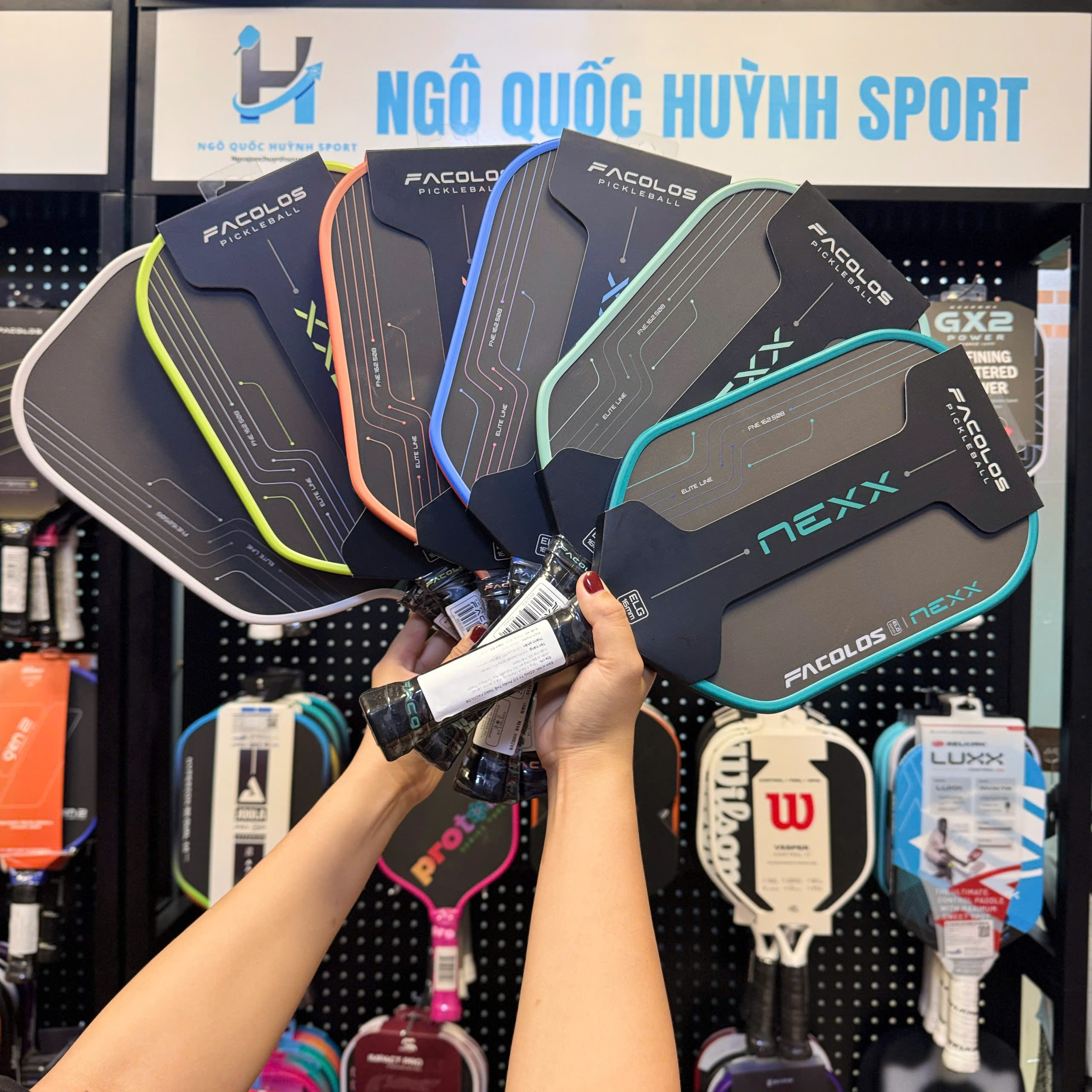 Vợt Pickleball Facolos Nexx - 16mm - Carbon Foam Eva T700 Raw