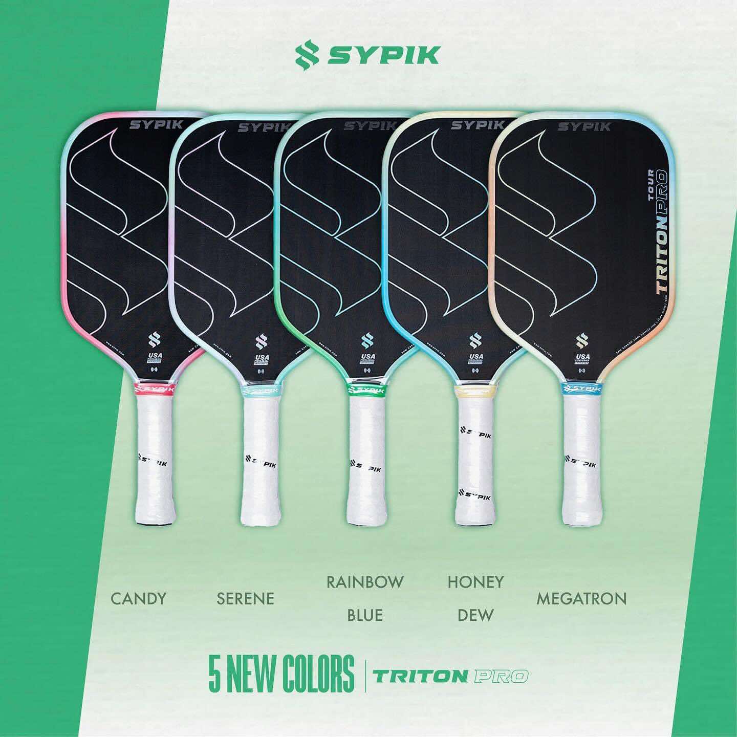 Vợt Pickleball SYPIK Triton PRO - FULL MÀU