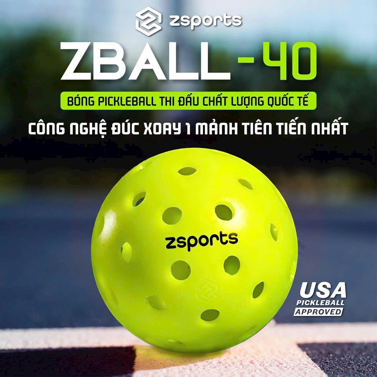 Bóng Thi Đấu Pickleball ZSPORT - Hộp 3 quả