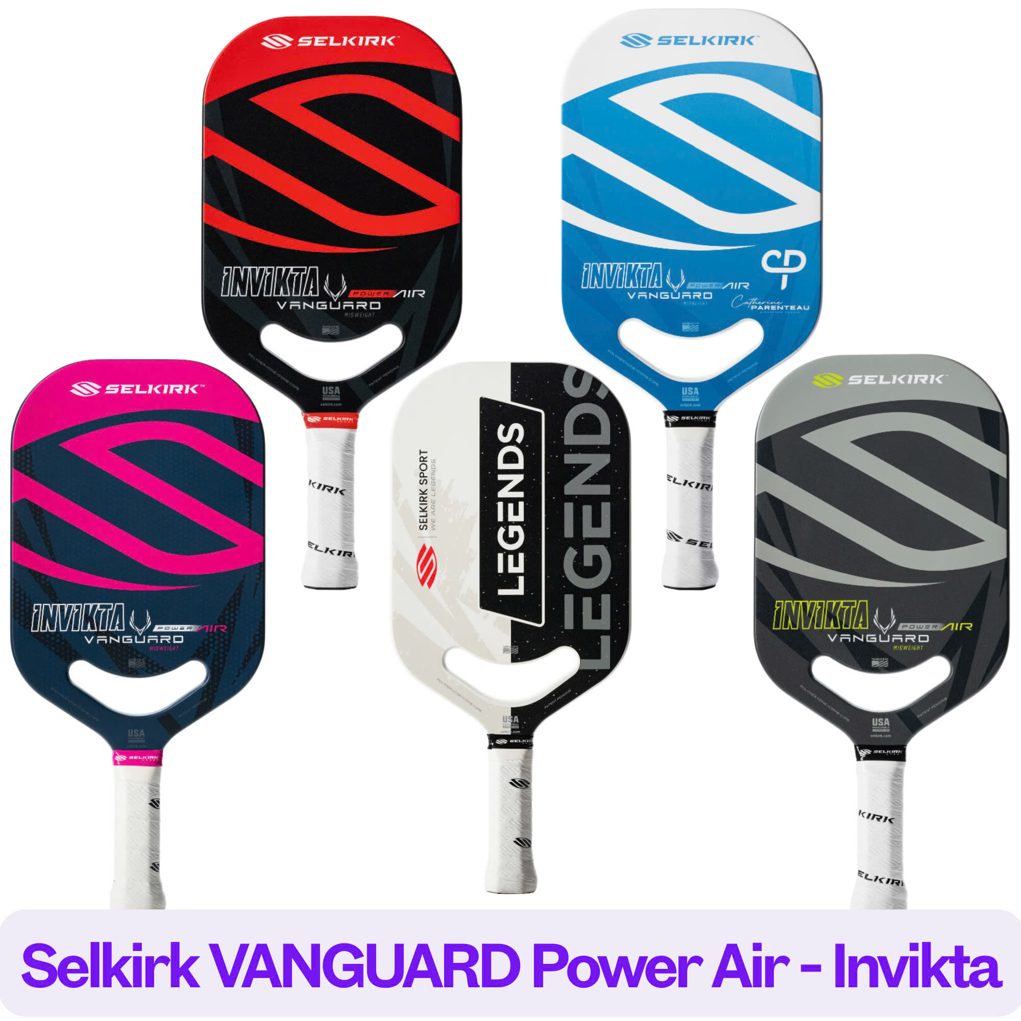 Vợt Pickleball Selkirk VANGUARD POWER AIR INVIKTA LEGENDS - FULL MÀU