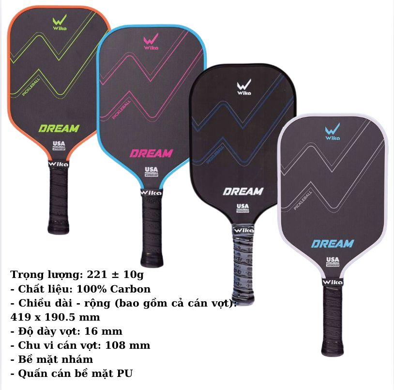 Vợt Pickleball WIKA DREAM