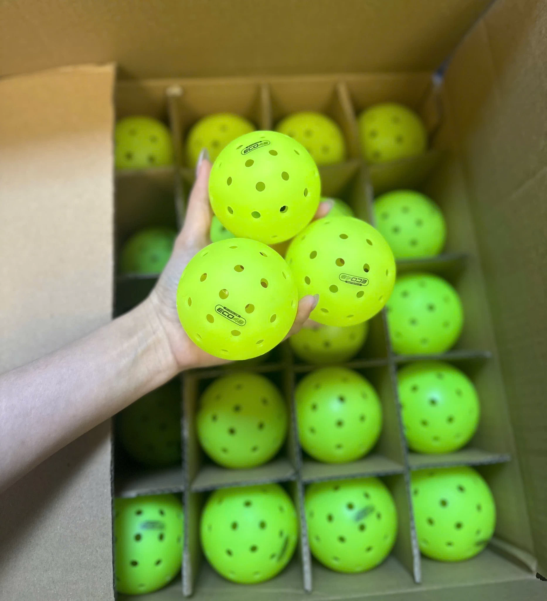Bóng Pickleball thi đấu Facolos 48 lỗ F-Eco (bóng rời)