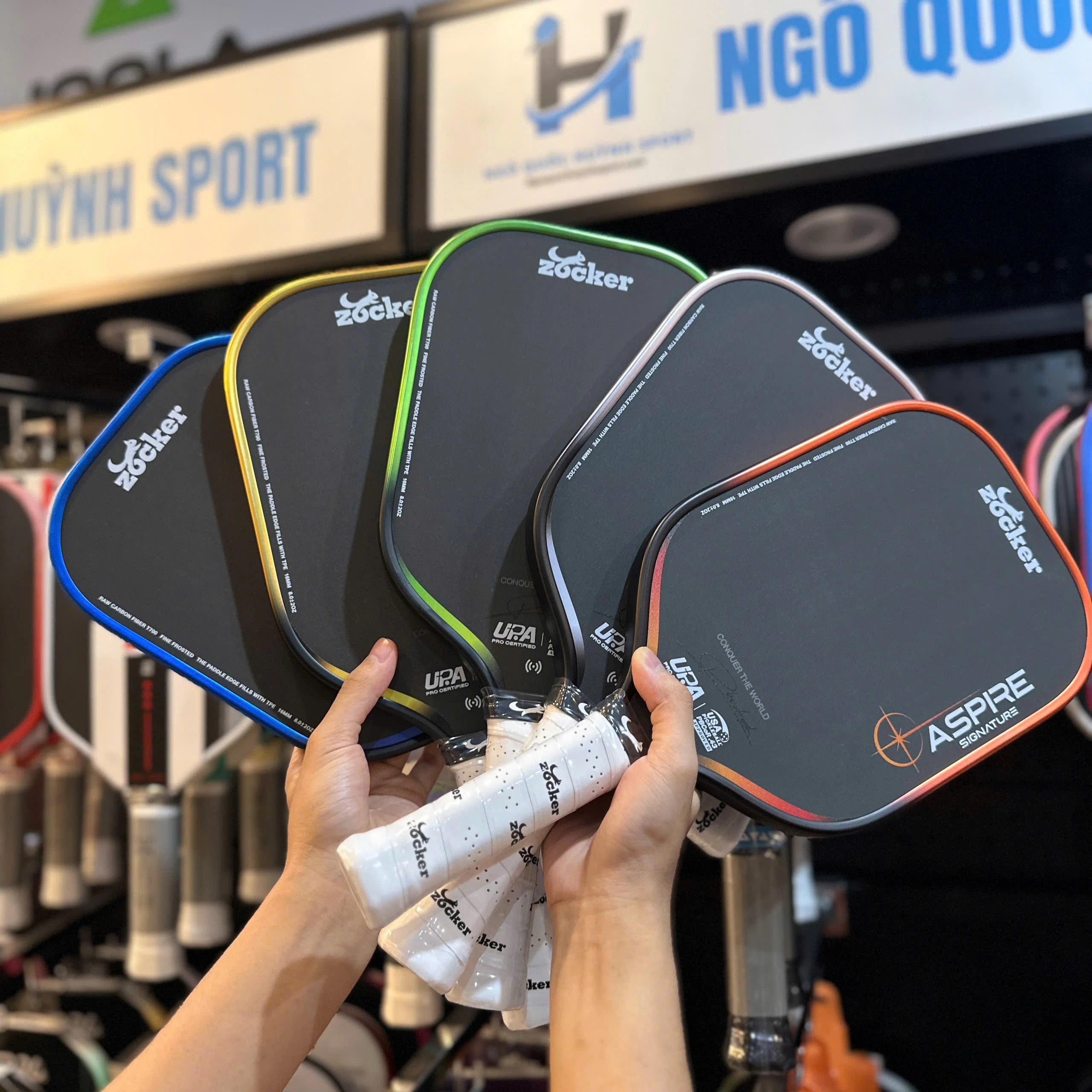 Vợt Pickleball Zocker Aspire Signature x Phúc Huỳnh (16mm)