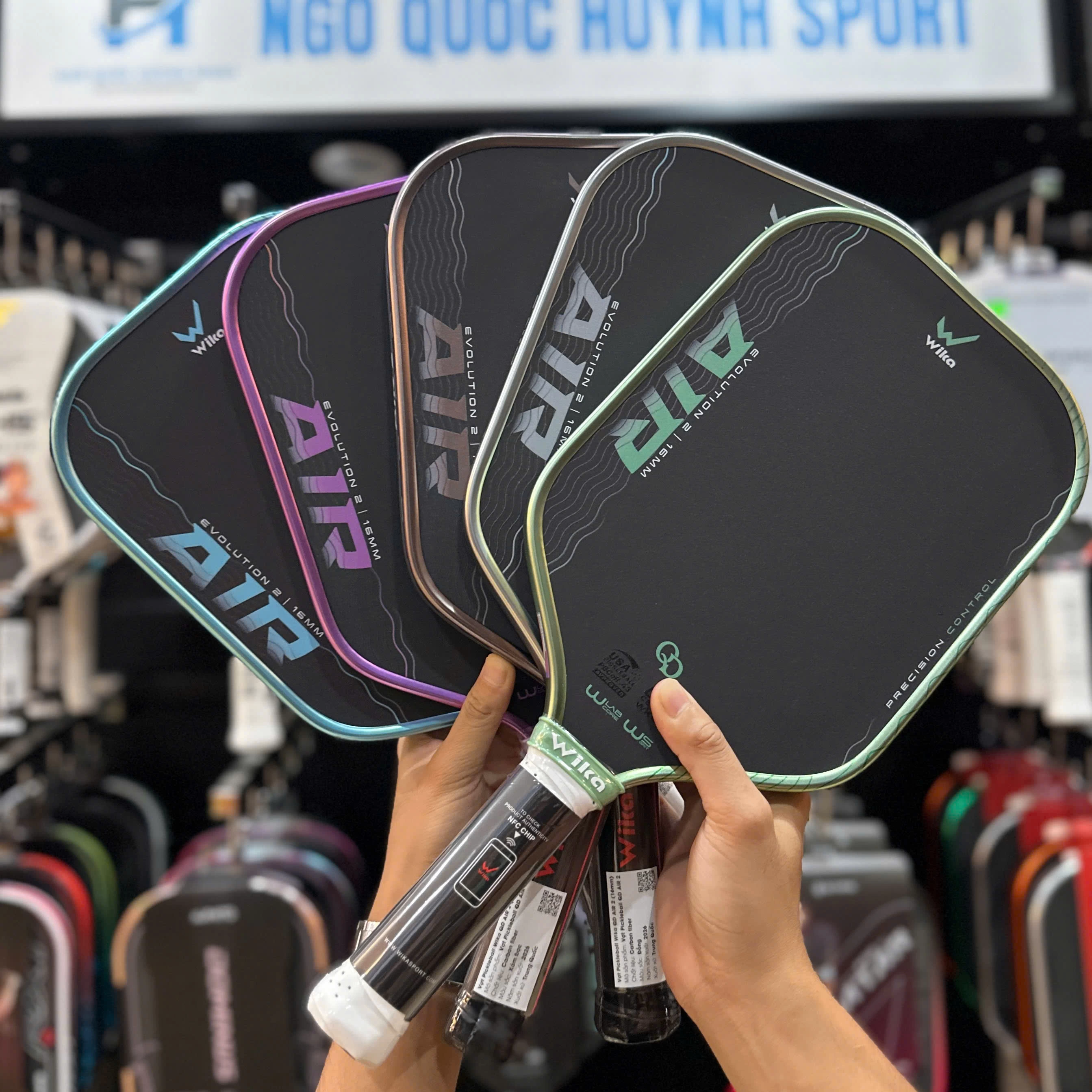 Vợt Pickleball Wika QD Air 2 16mm