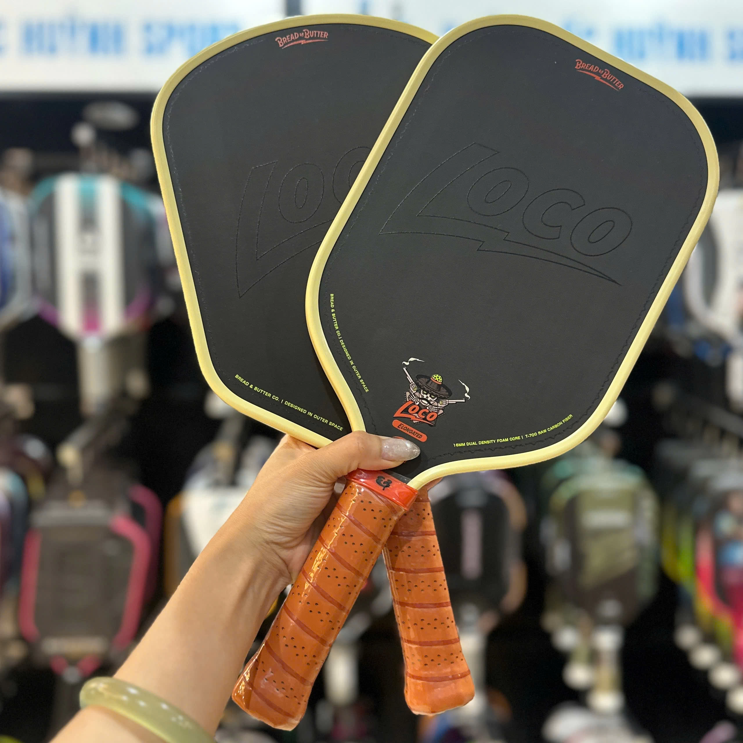 Vợt Pickleball Bread & Butter Loco 16mm Lõi Foam Bản Sale Không Có Bọc Vợt