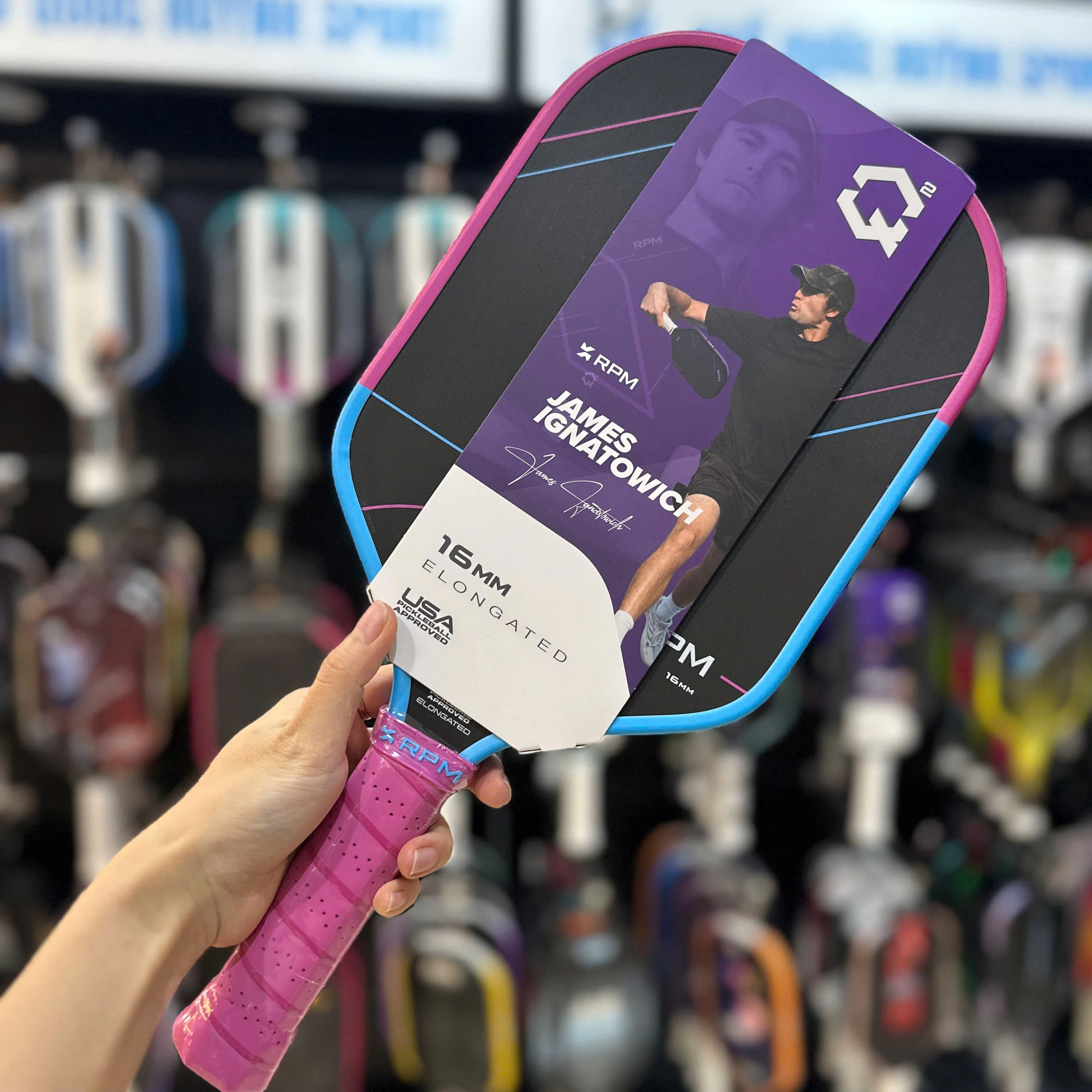 Vợt Pickleball RPM Q2 Cotton Candy Limited Edition 16mm